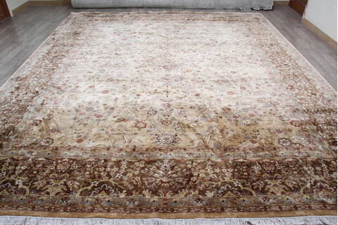 Jaipur Yellow Hand Knotted 1011 X 1211 Area Rug 124-147650 Image 1