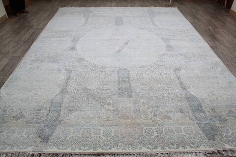 Jaipur White Hand Knotted 91 X 122 Area Rug 124-147652 Image 1