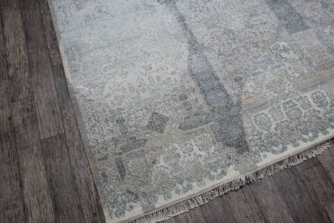 Jaipur White Hand Knotted 91 X 122 Area Rug 124-147652 Image 2