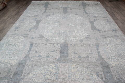 Jaipur White Hand Knotted 91 X 122 Area Rug 124-147652 Image 4