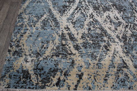 Jaipur Blue Hand Knotted 90 X 121 Area Rug 124-147654 Image 2