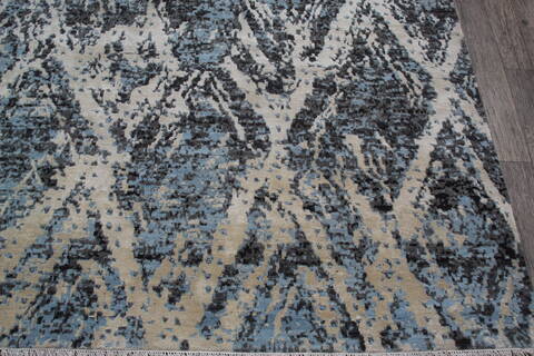 Jaipur Blue Hand Knotted 90 X 121 Area Rug 124-147654 Image 3