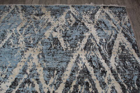 Jaipur Blue Hand Knotted 90 X 121 Area Rug 124-147654 Image 6