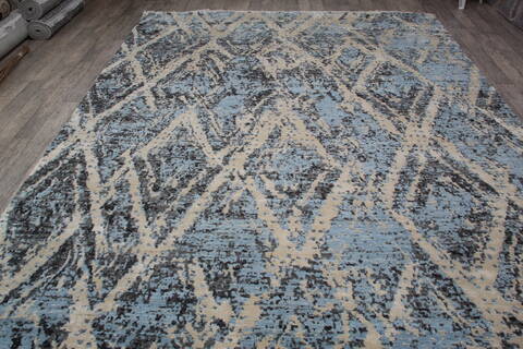 Jaipur Blue Hand Knotted 90 X 121 Area Rug 124-147654 Image 7
