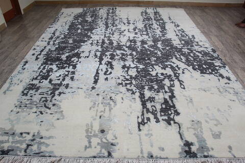 Jaipur White Hand Knotted 90 X 120 Area Rug 124-147656 Image 1