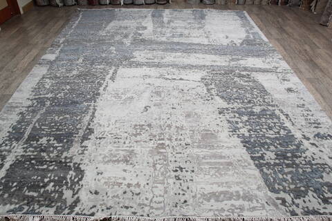 Jaipur Grey Hand Knotted 811 X 1111 Area Rug 124-147657 Image 1