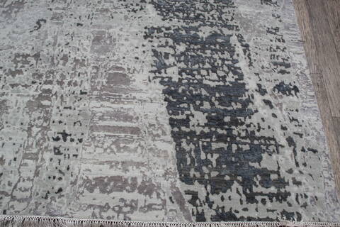 Jaipur Grey Hand Knotted 811 X 1111 Area Rug 124-147657 Image 3