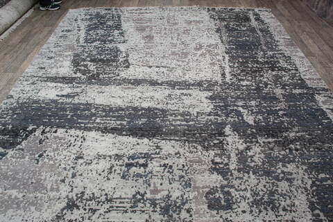 Jaipur Grey Hand Knotted 811 X 1111 Area Rug 124-147657 Image 7