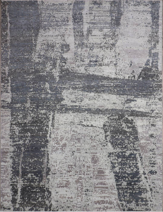 Jaipur Grey Hand Knotted 811 X 1111 Area Rug 124-147657 Image 0