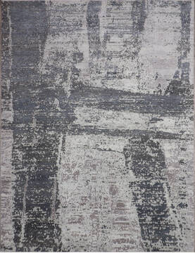 Jaipur Grey Hand Knotted 8'11" X 11'11"  Area Rug 124-147657