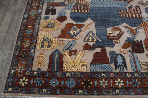 Jaipur Beige Hand Knotted 811 X 120 Area Rug 124-147659 Image 2