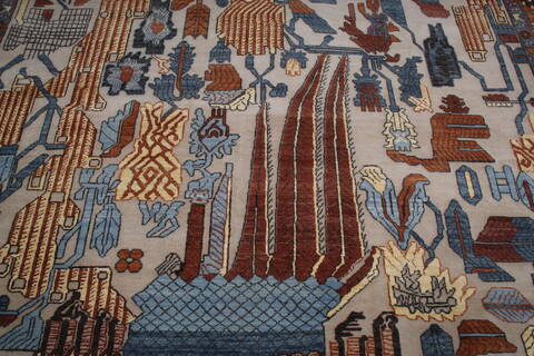 Jaipur Beige Hand Knotted 811 X 120 Area Rug 124-147659 Image 4