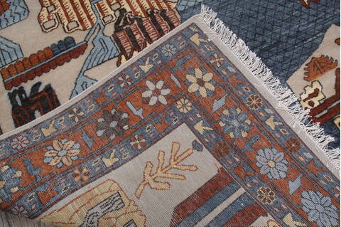 Jaipur Beige Hand Knotted 811 X 120 Area Rug 124-147659 Image 8