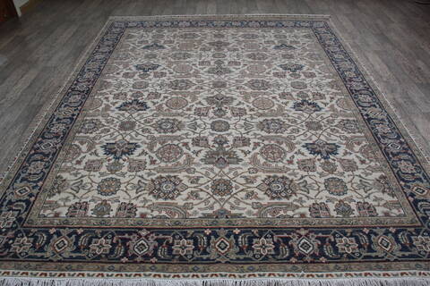 Jaipur White Hand Knotted 80 X 100 Area Rug 124-147660 Image 1