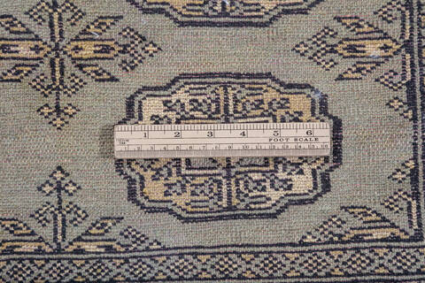 Bokhara Grey Hand Knotted 49 X 68 Area Rug 700-147661 Image 7