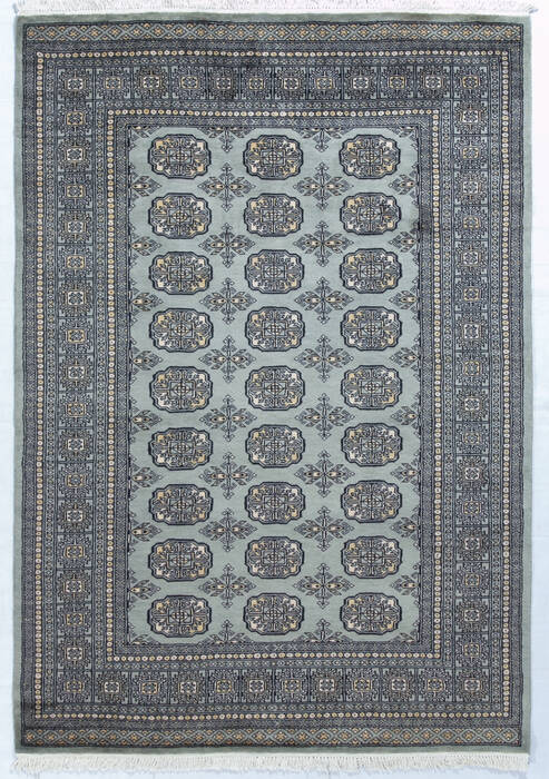 Bokhara Grey Hand Knotted 49 X 68 Area Rug 700-147661 Image 0
