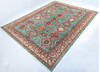 Kazak Green Hand Knotted 82 X 1011  Area Rug 700-147665 Thumb 2