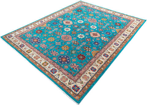 Kazak Blue Hand Knotted 83 X 106 Area Rug 700-147666 Image 2
