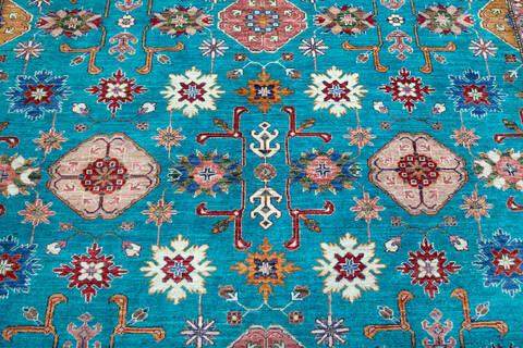 Kazak Blue Hand Knotted 83 X 106 Area Rug 700-147666 Image 3