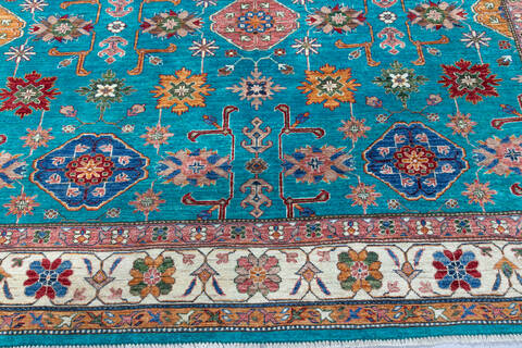 Kazak Blue Hand Knotted 83 X 106 Area Rug 700-147666 Image 4