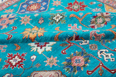 Kazak Blue Hand Knotted 83 X 106 Area Rug 700-147666 Image 6