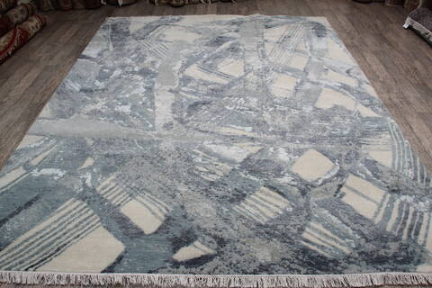 Jaipur White Hand Knotted 80 X 100 Area Rug 124-147670 Image 1