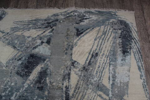 Jaipur White Hand Knotted 80 X 100 Area Rug 124-147670 Image 6