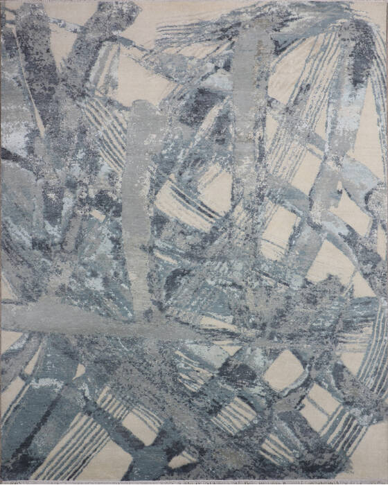 Jaipur White Hand Knotted 80 X 100 Area Rug 124-147670 Image 0