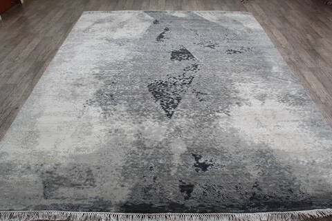 Jaipur White Hand Knotted 711 X 102 Area Rug 124-147671 Image 1