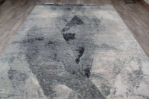 Jaipur White Hand Knotted 711 X 102 Area Rug 124-147671 Image 7