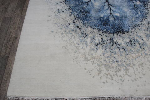 Jaipur White Hand Knotted 80 X 100 Area Rug 124-147673 Image 2