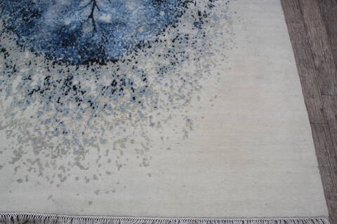 Jaipur White Hand Knotted 80 X 100 Area Rug 124-147673 Image 3