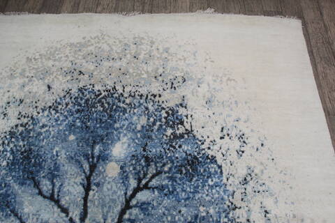 Jaipur White Hand Knotted 80 X 100 Area Rug 124-147673 Image 6