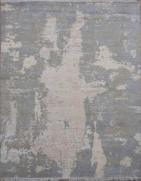 Jaipur Grey Hand Knotted 8'0" X 10'0"  Area Rug 124-147674