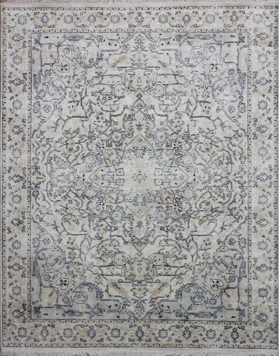 Jaipur Grey Hand Knotted 80 X 100 Area Rug 124-147675 Image 0