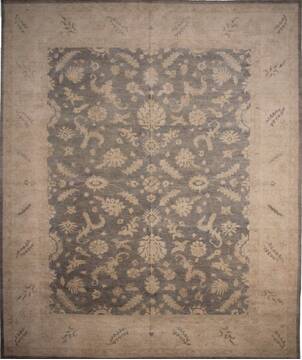 Ziegler Beige Hand Knotted 12'0" X 14'4"  Area Rug 125-147677