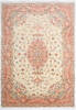 Tabriz Beige Hand Knotted 68 X 98  Area Rug 125-147679 Thumb 0