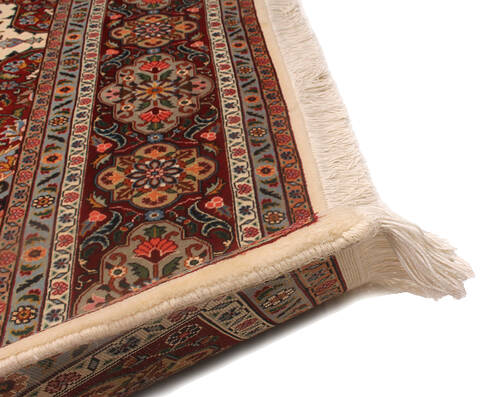 Tabriz Beige Hand Knotted 510 X 810 Area Rug 125-147680 Image 2