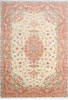 Tabriz Beige Hand Knotted 68 X 98  Area Rug 254-147682 Thumb 0