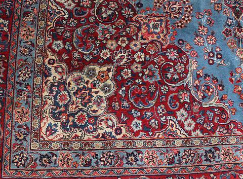 Semnan Blue Hand Knotted 84 X 117 Area Rug 254-147684 Image 3