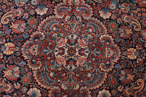 Floral Red Hand Knotted 90 X 120 Area Rug 254-147688 Image 2