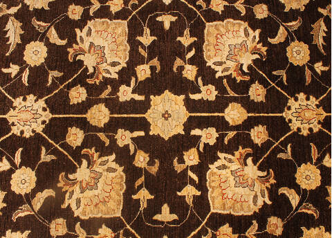 Ziegler Brown Hand Knotted 100 X 139 Area Rug 254-147690 Image 2
