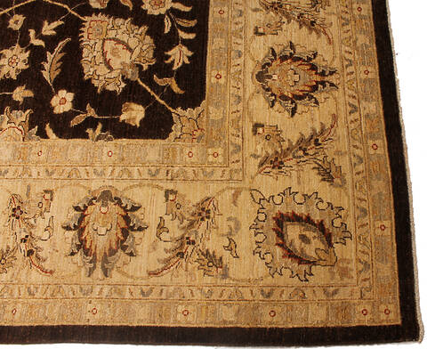 Ziegler Brown Hand Knotted 100 X 139 Area Rug 254-147690 Image 4