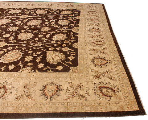 Ziegler Brown Hand Knotted 100 X 139 Area Rug 254-147690 Image 5