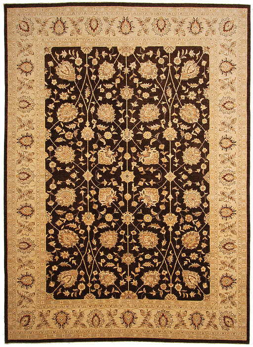 Ziegler Brown Hand Knotted 100 X 139 Area Rug 254-147690 Image 0