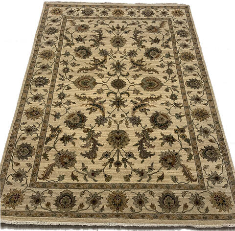 Ziegler Beige Hand Knotted 40 X 60 Area Rug 254-147691 Image 5