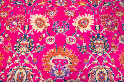 Chobi Red Hand Knotted 82 X 100 Area Rug 700-147699 Image 3
