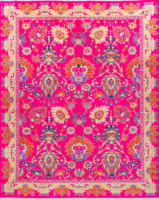 Chobi Red Hand Knotted 82 X 100 Area Rug 700-147699 Image 0