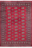 Bokhara Red Hand Knotted 49 X 69 Area Rug 700-147702 Thumb 0