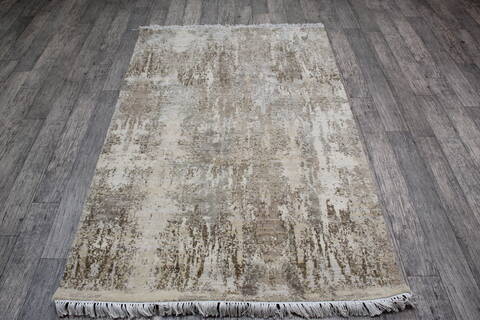 Jaipur Beige Hand Knotted 40 X 60 Area Rug 905-147706 Image 1